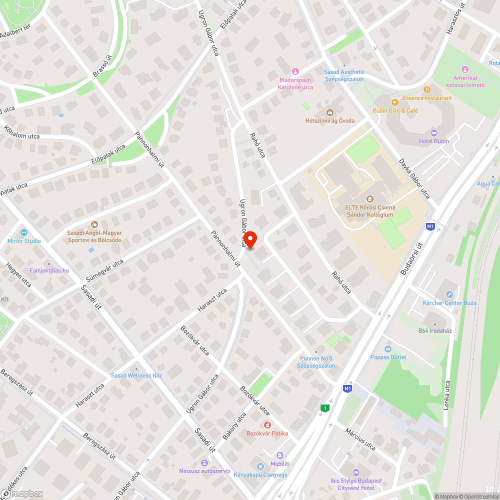 Rahó utca fűnyírás és fa metszése bejelentés helye