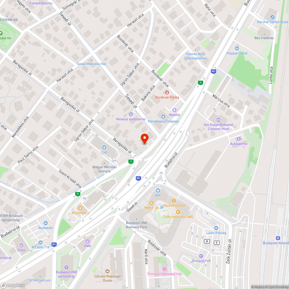 Budaörsi út 119 fűnyírás bejelentés helye