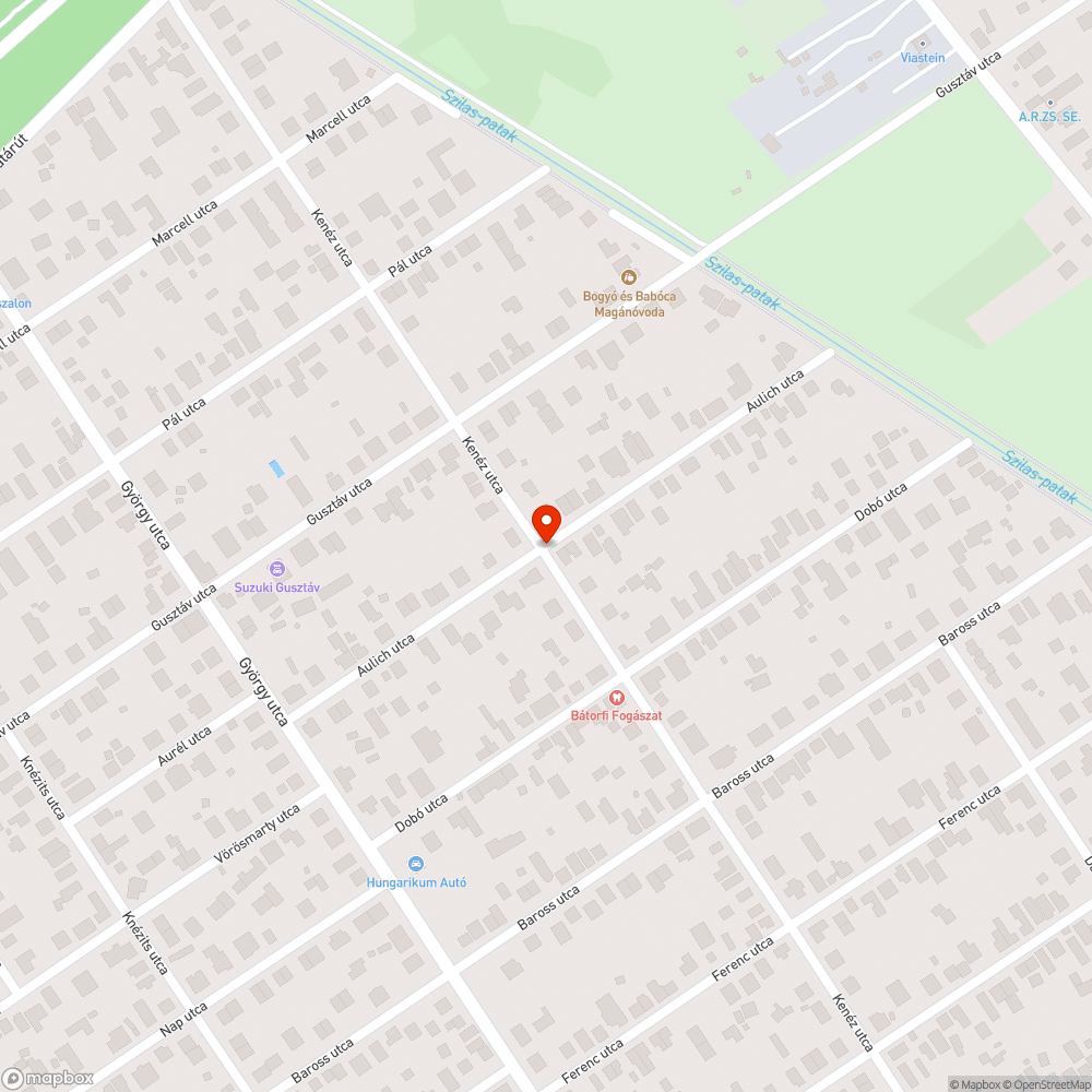 Növekvő kátyú Aulich utca bejelentés helye