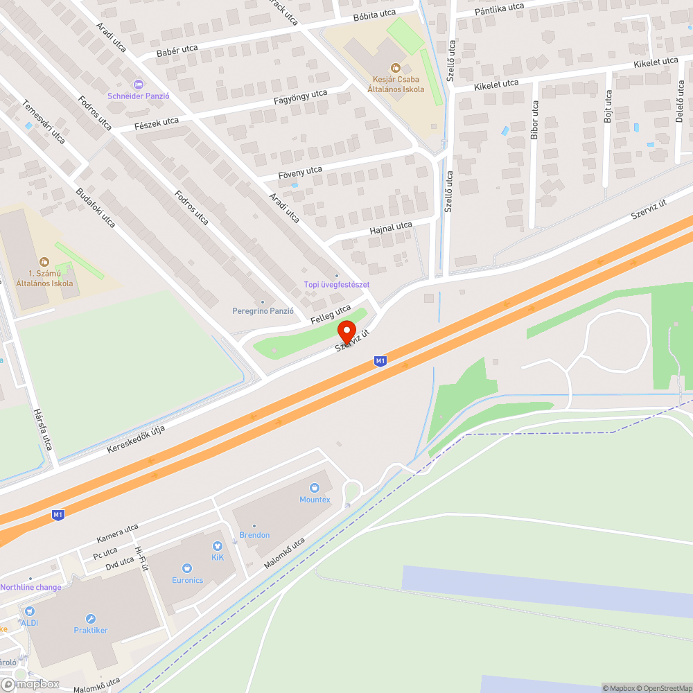 Növényzet által kitakart jelzőtábla bejelentés helye