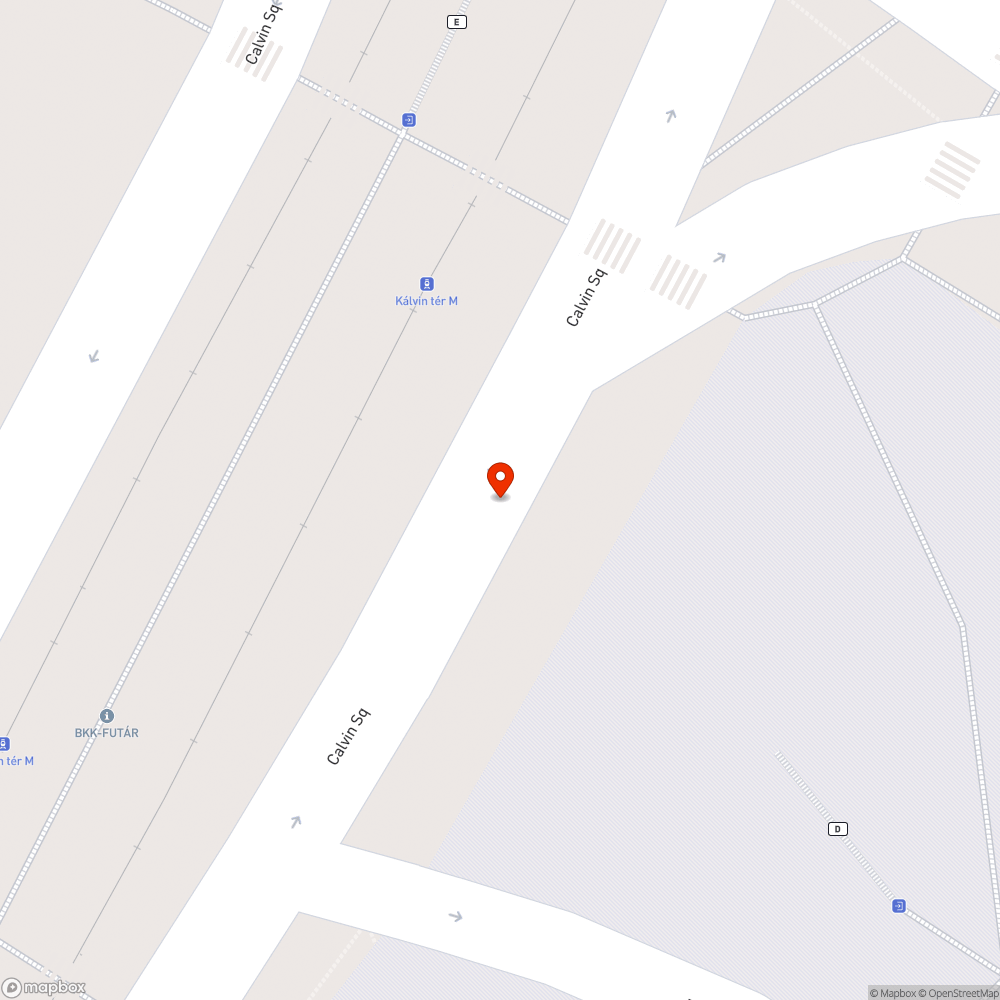 Eldugult FCSM víznyelő a Kálvin téren bejelentés helye