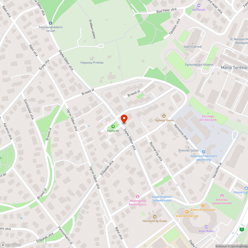 Kavics az úttesten bejelentés helye