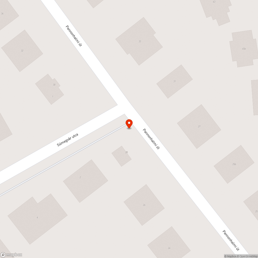 Pannonhalmi út - Sümegvár utcatáblák bejelentés helye