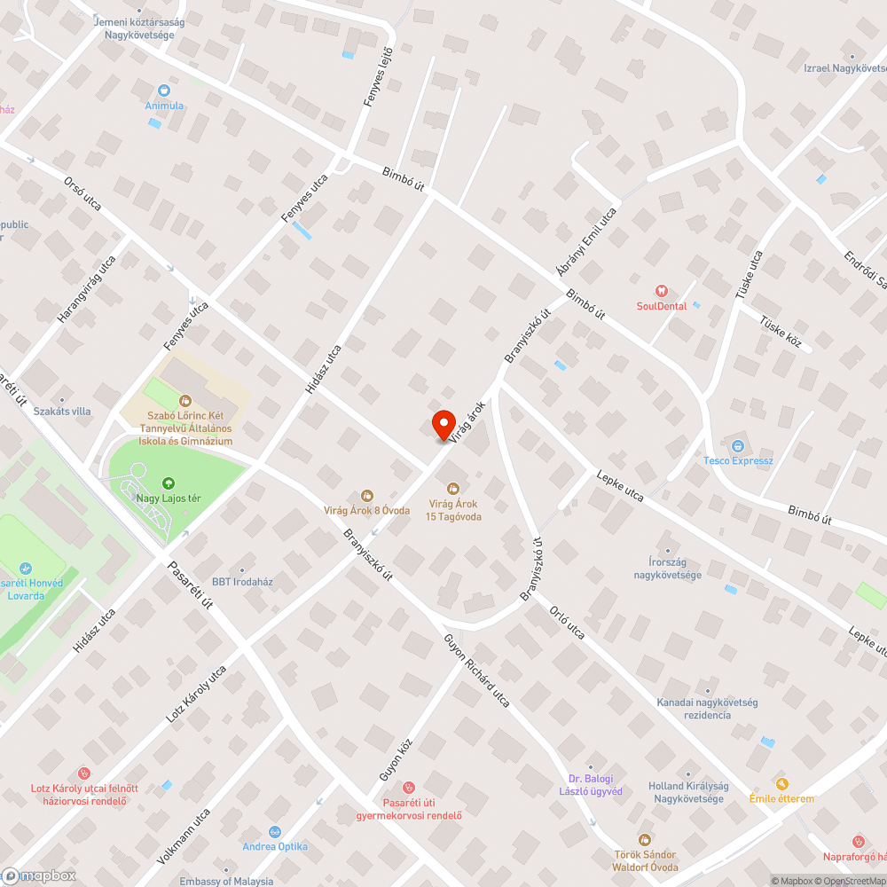 Elhanyagolt növényzet bejelentés helye