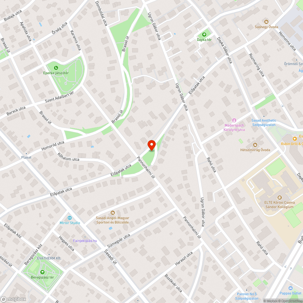 Miyawaki minierdőnél beton és törmelék bejelentés helye