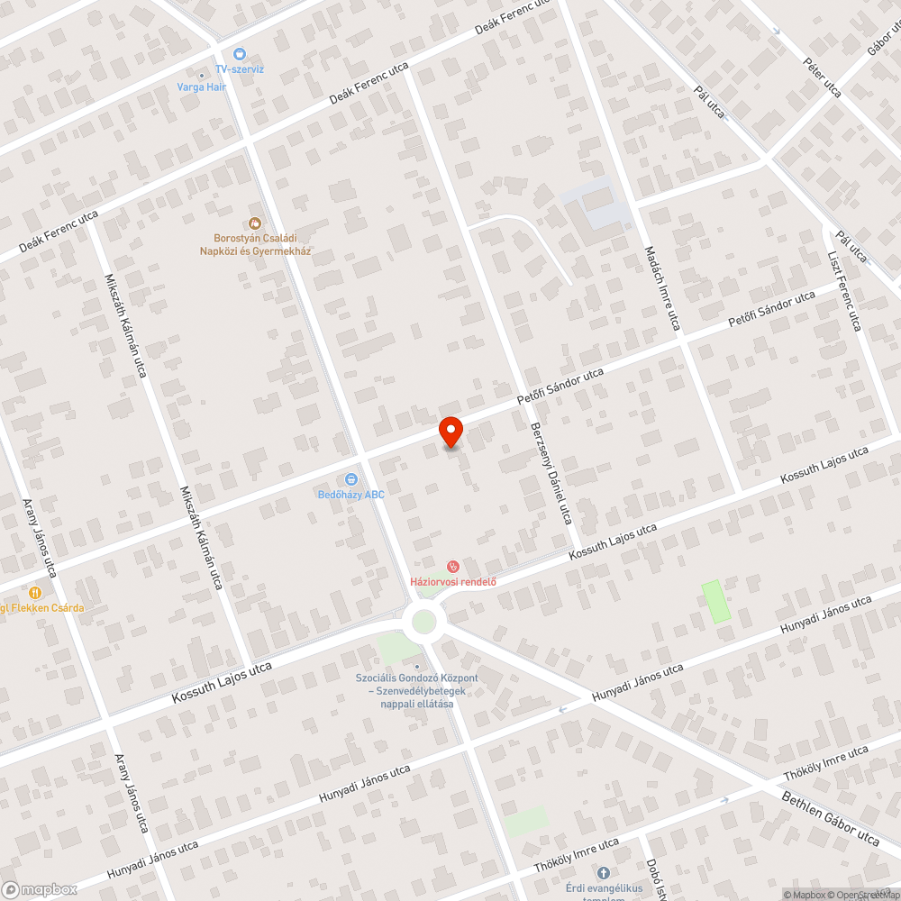 Kátyú az Érd, Petőfi u 25-33 szakaszon bejelentés helye