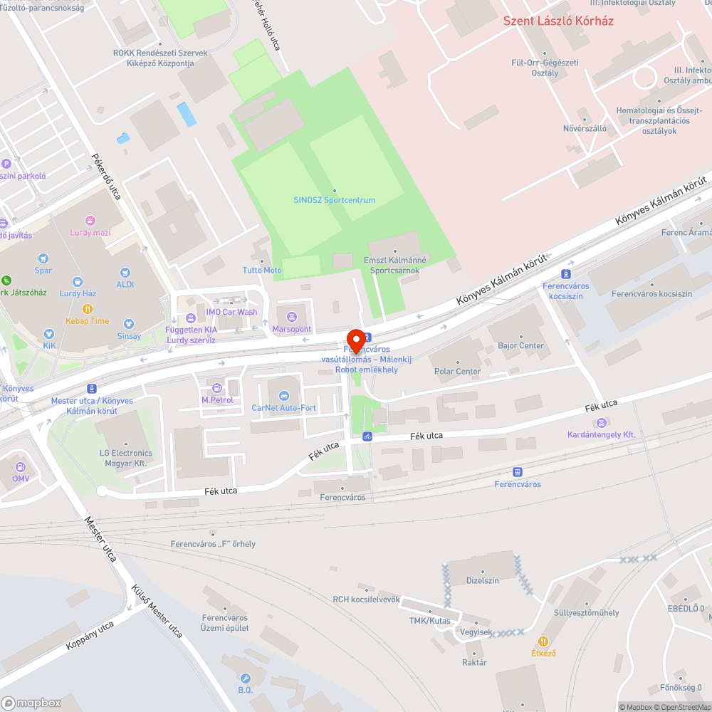 kivágott korlát csonkjai bejelentés helye