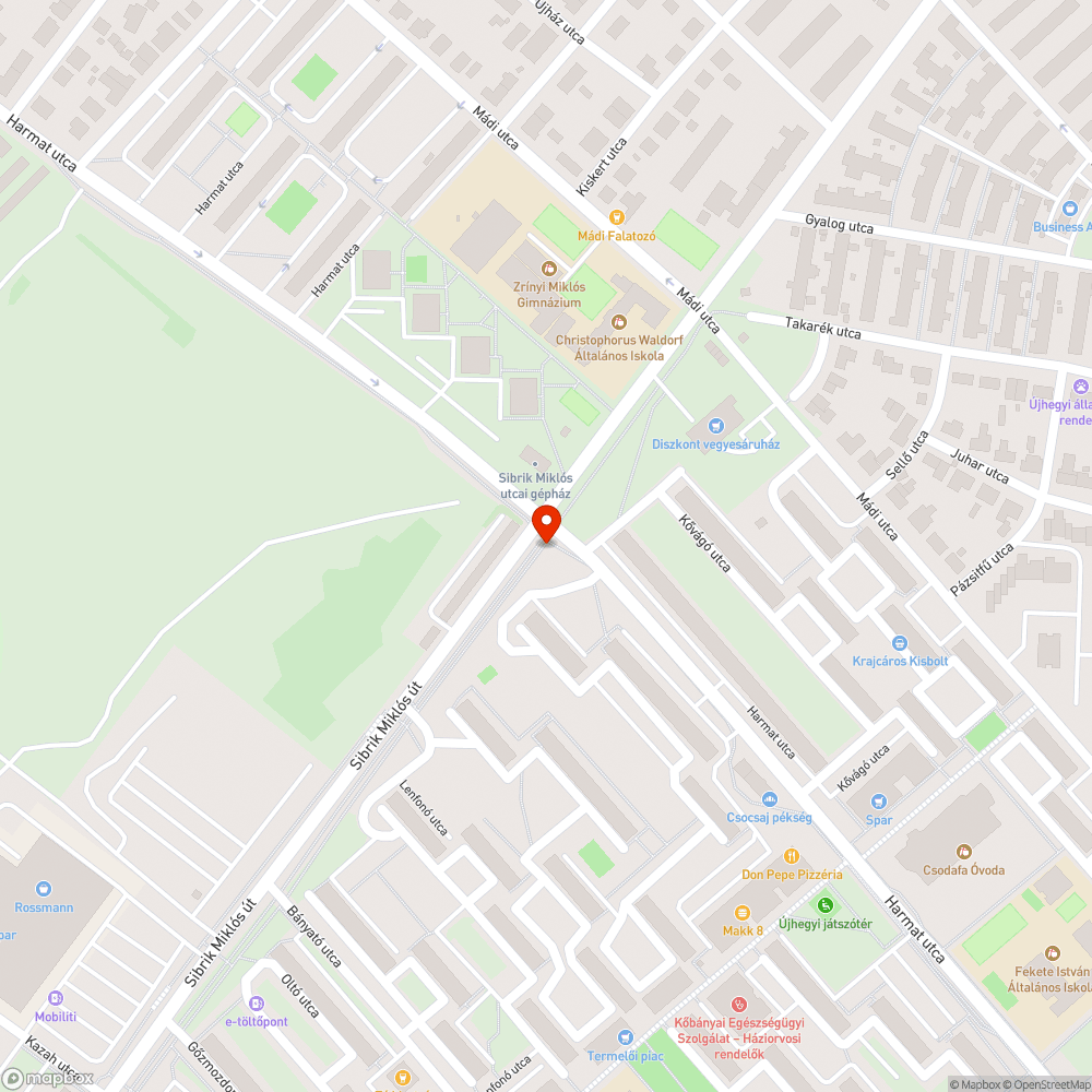 Nem müködő közkút bejelentés helye