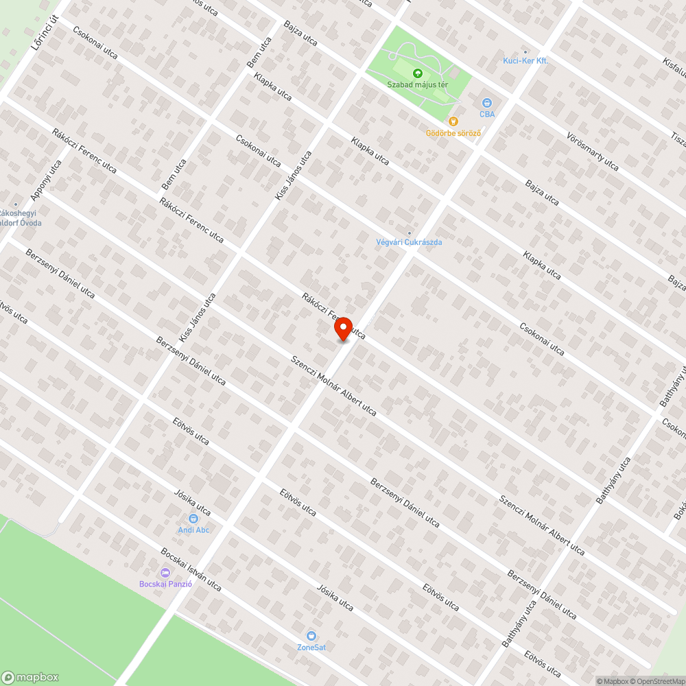 Eltömődött esővíz elvezető csatorna bejelentés helye