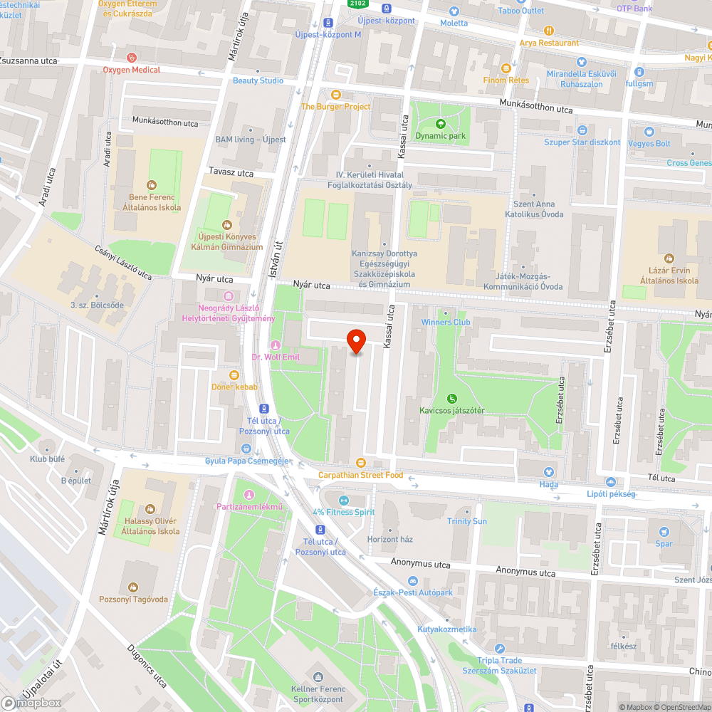 Panelházak közötti, környéki túlparkolás bejelentés helye