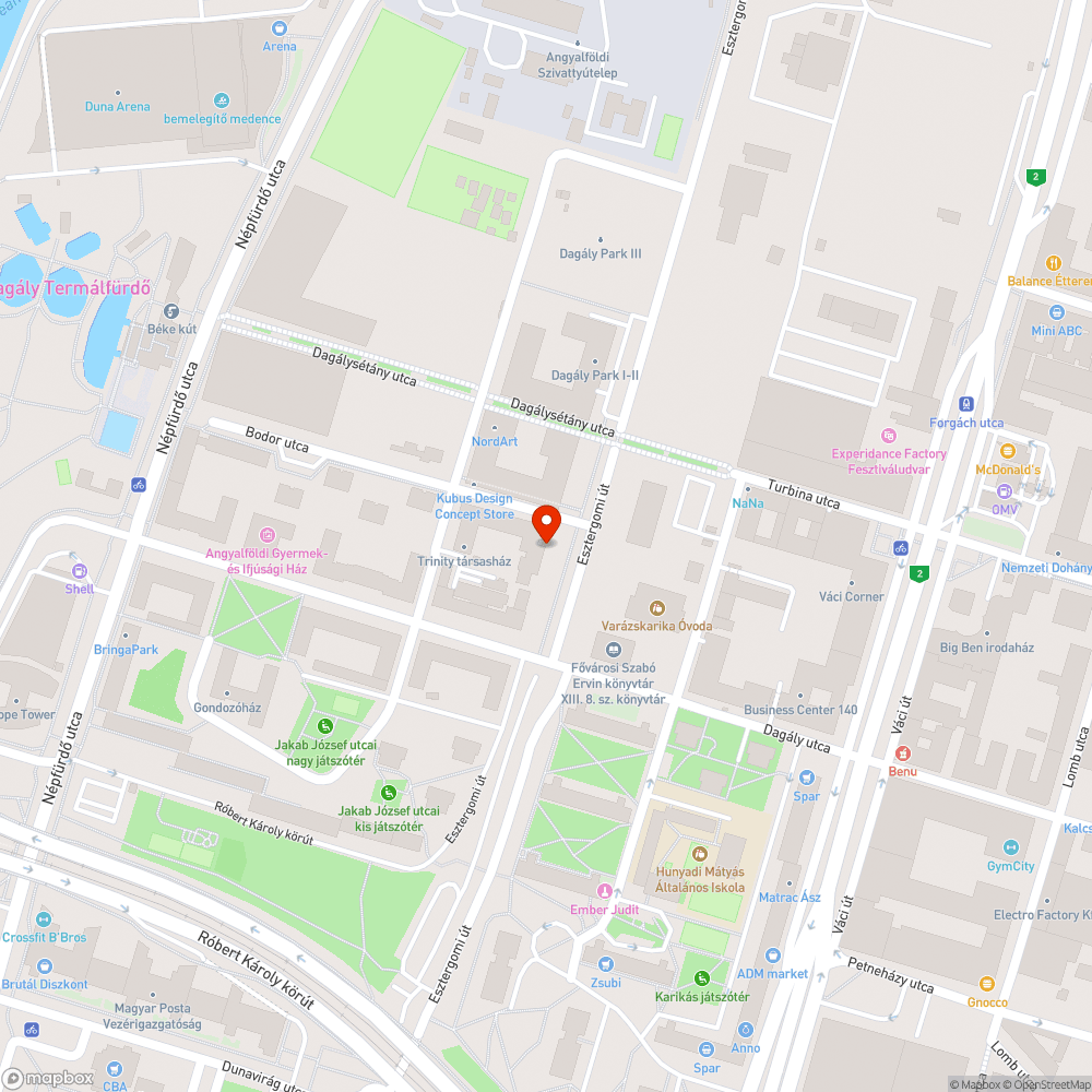 Kiszáradt fa bejelentés helye