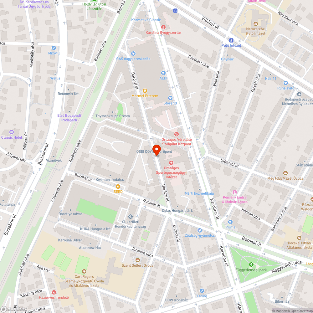 Daróczi utcában nincs járda bejelentés helye