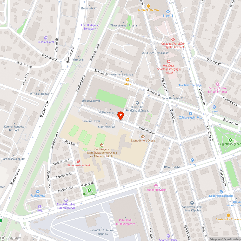 a térkőből kirakott járda balesetveszélyessé vált bejelentés helye