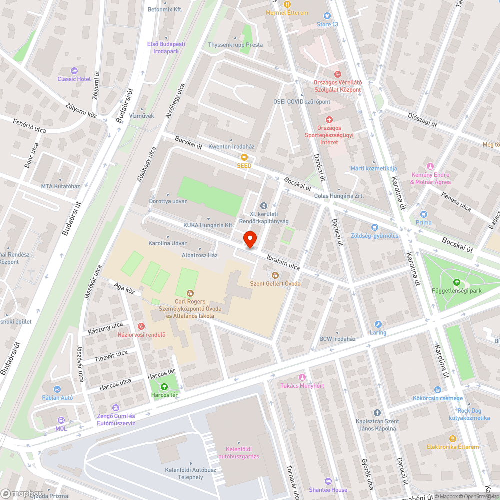 A járda mellett nagy a gaz bejelentés helye