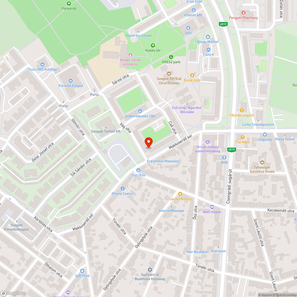 Kiálló fém rudak bejelentés helye