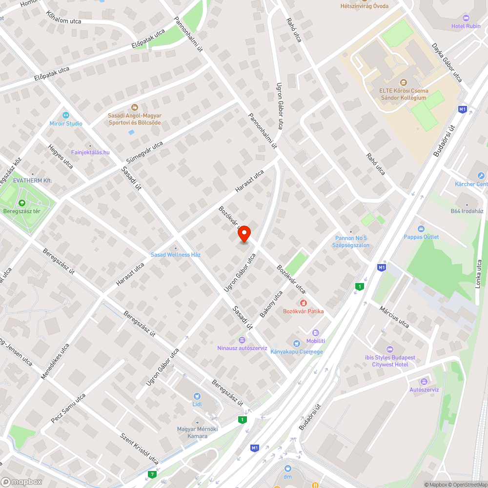 Elhagyott jármű bejelentés helye