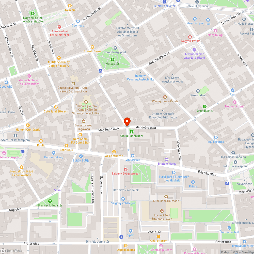 Hiányzó oszlop bejelentés helye