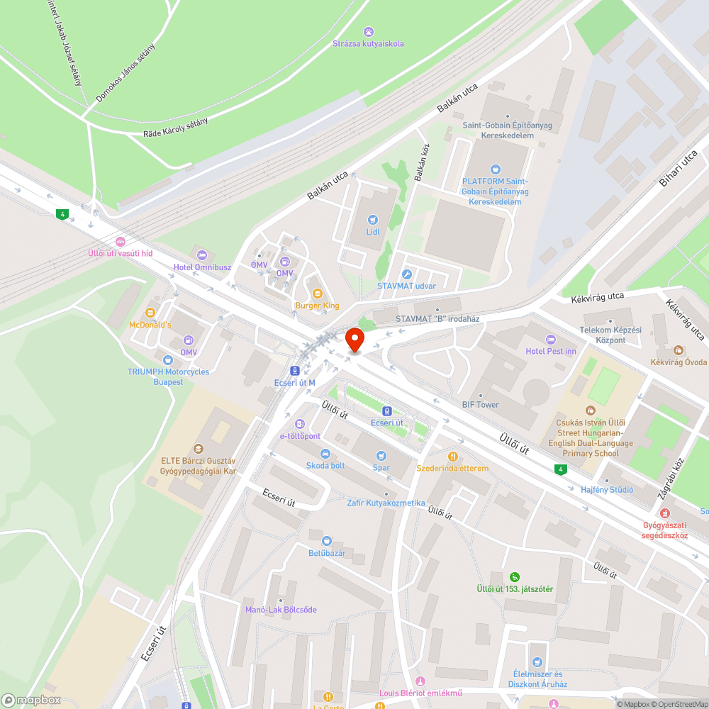 BKV automata környéke bejelentés helye