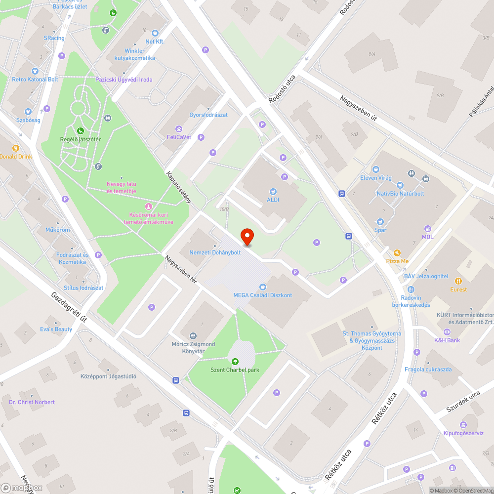 Nagyszeben tér gaz bejelentés helye