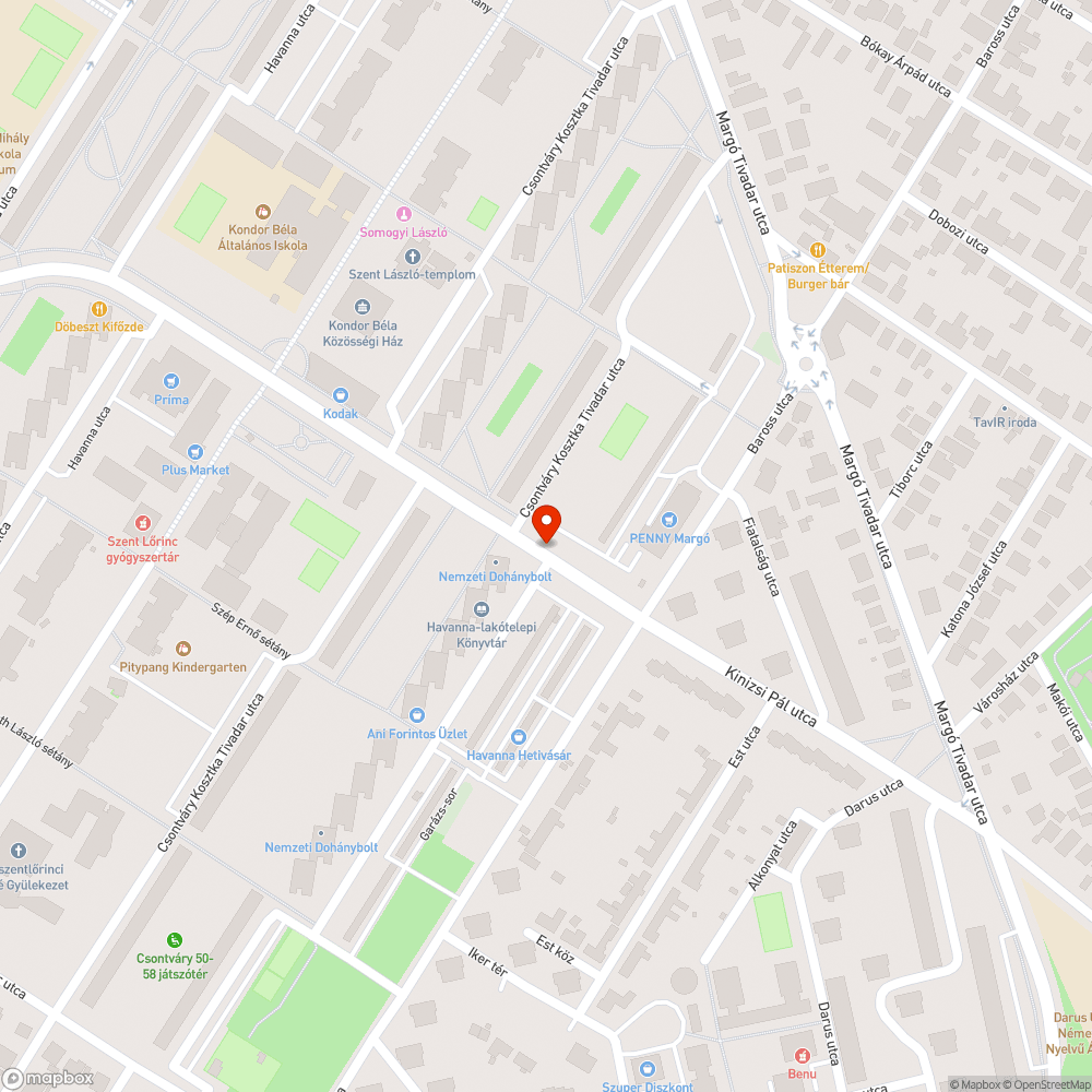 Sérült járdaszakasz bejelentés helye