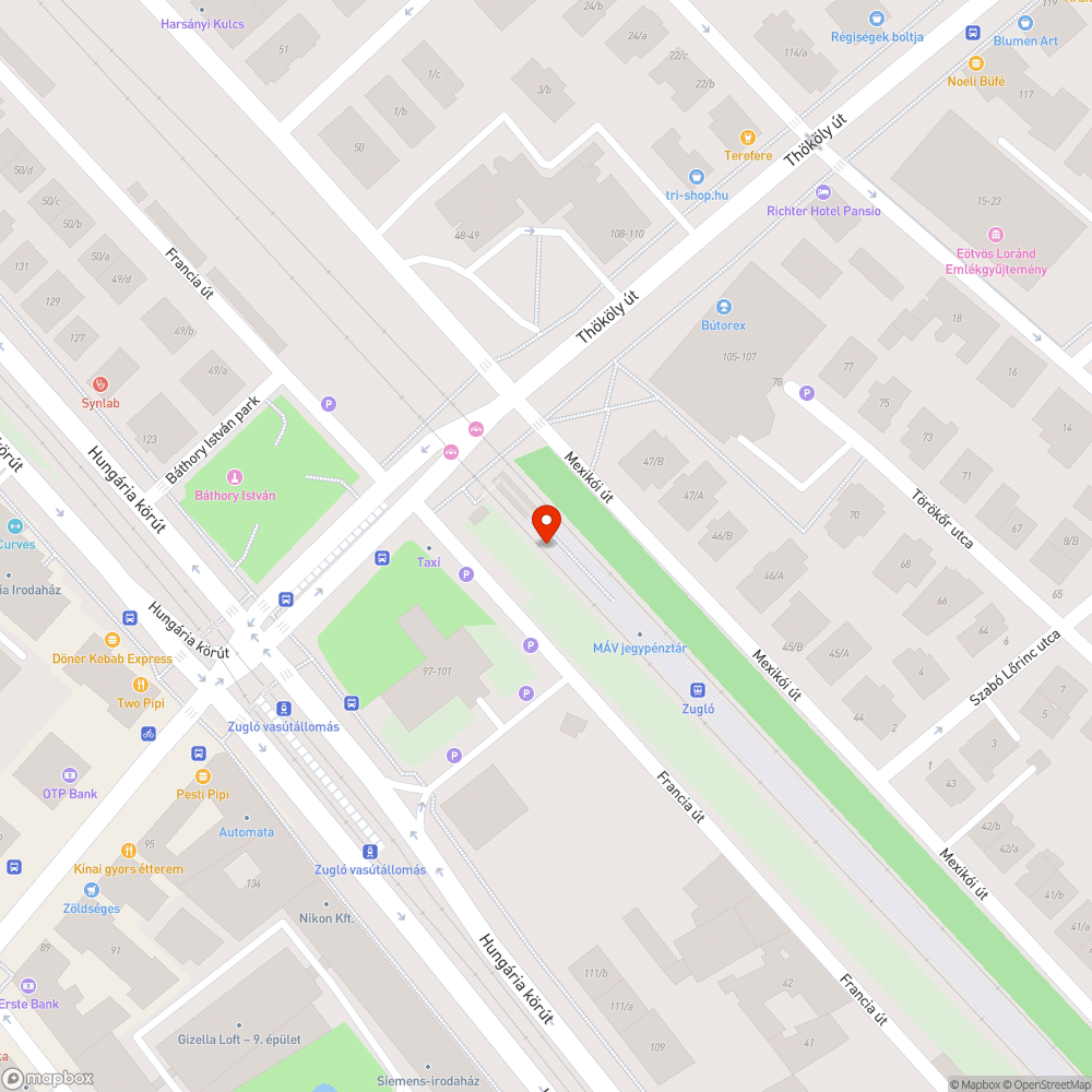 Vasútállomáson botlásveszélyes térkő bejelentés helye