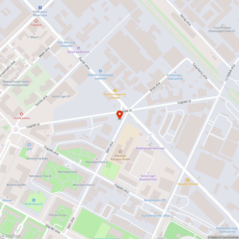 Problémásan tárolt autó bejelentés helye