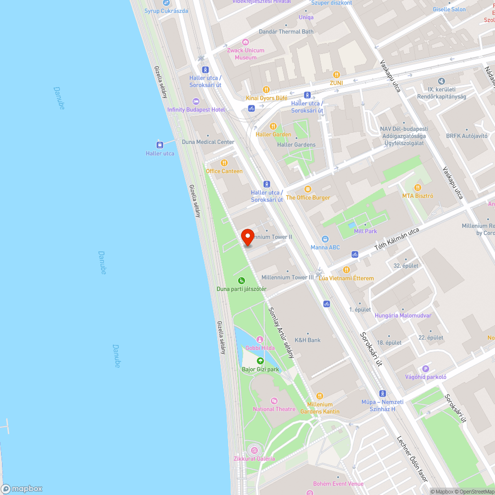 Törött pad bejelentés helye