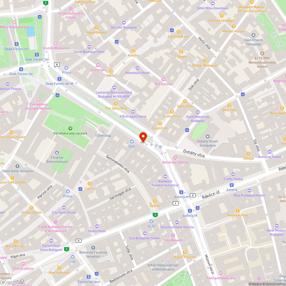 Úthibák bejelentés helye