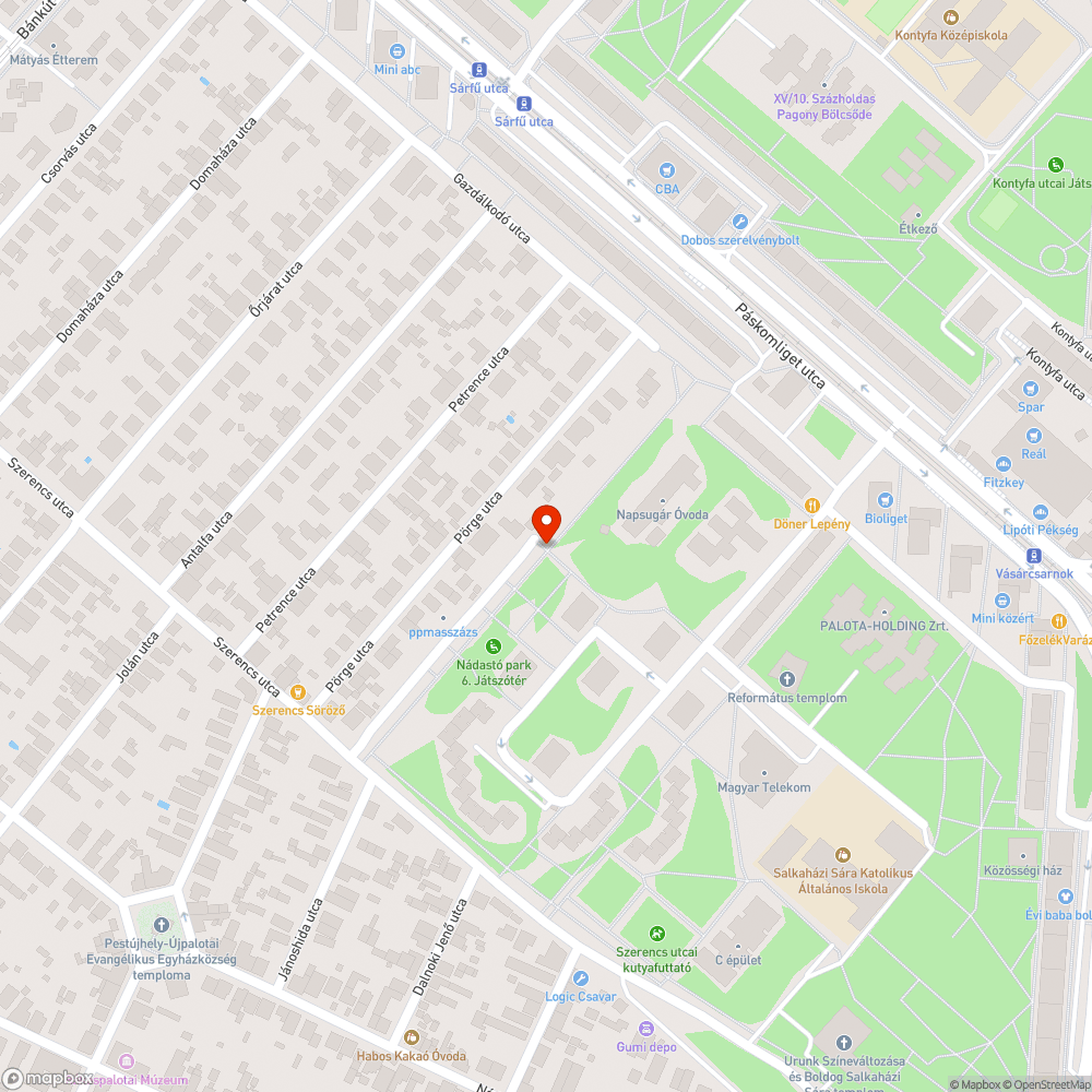 Fűnyírás közben kitört poller bejelentés helye