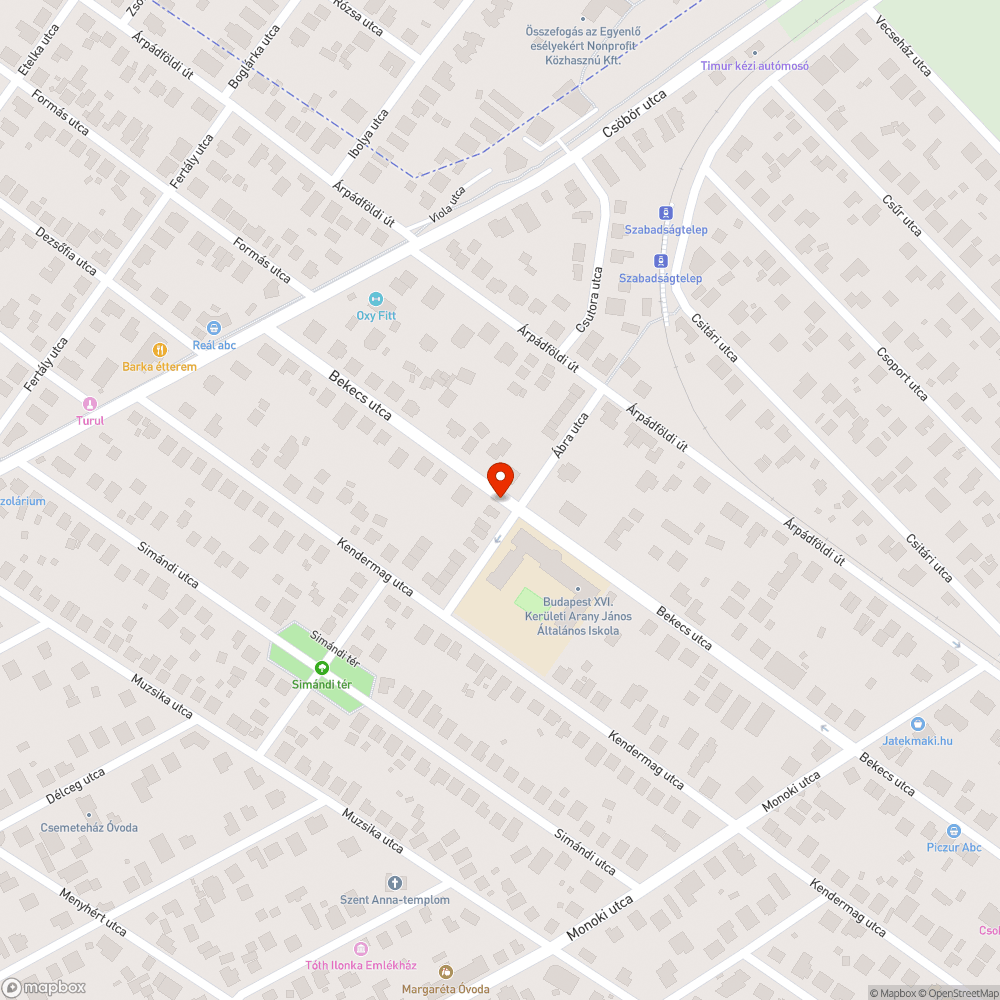 Kifakult buszmegálló-tábla - Bekecs utca bejelentés helye