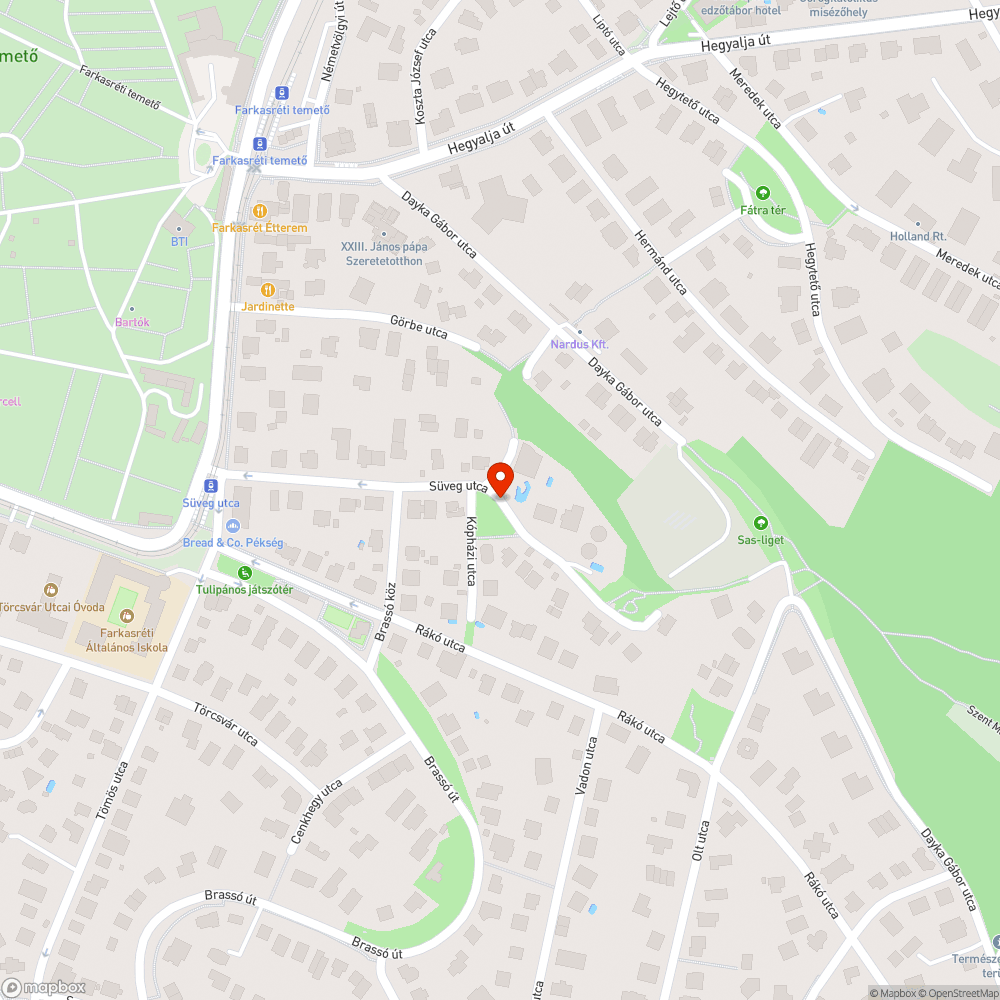 Süveg - Antónia parkolás zöldfelületen bejelentés helye