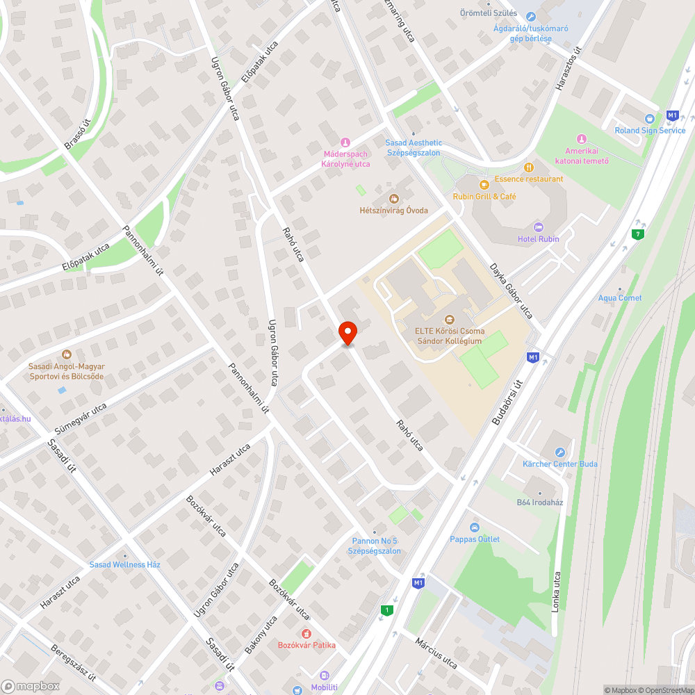 Rahó utca parkolás kapuval szemben bejelentés helye