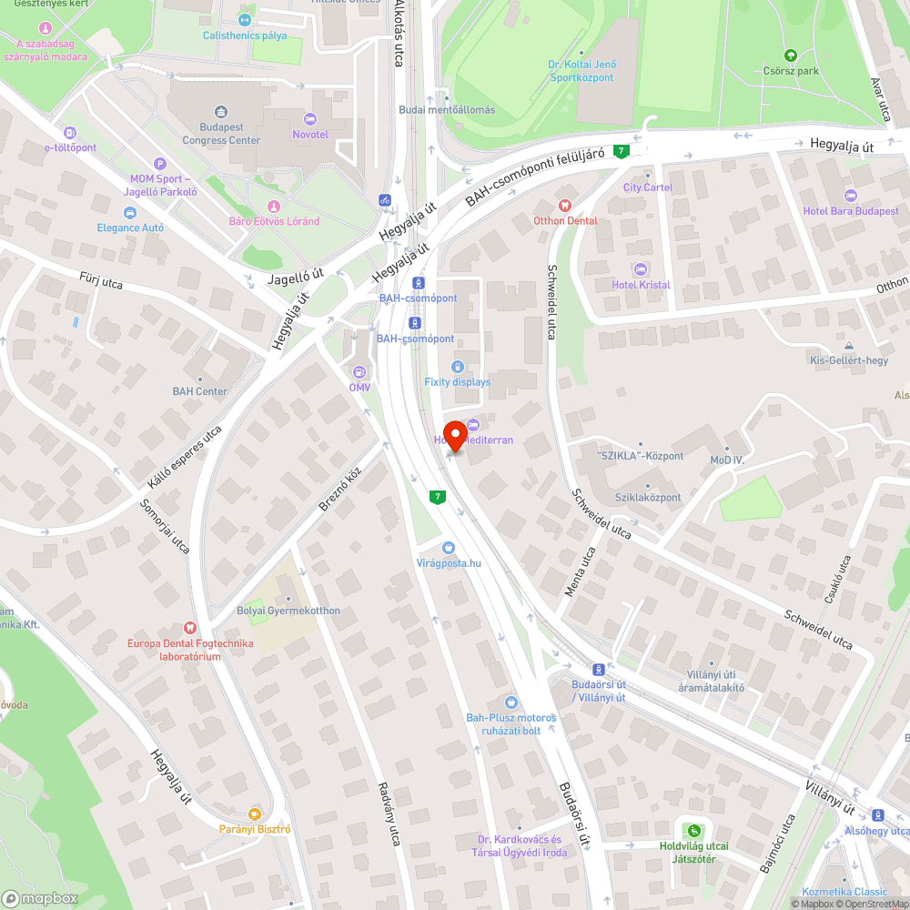 Kátyú a Budaörsi úton bejelentés helye