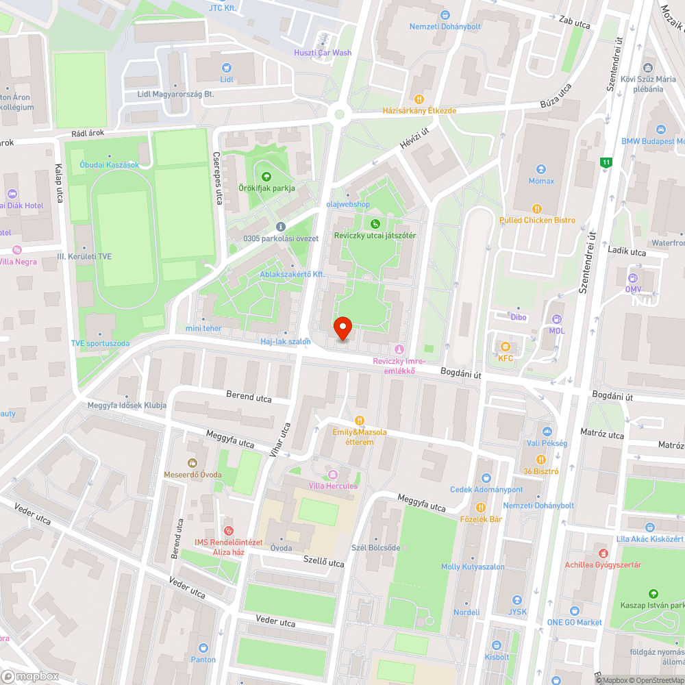 Megrepedt aszfalt bejelentés helye