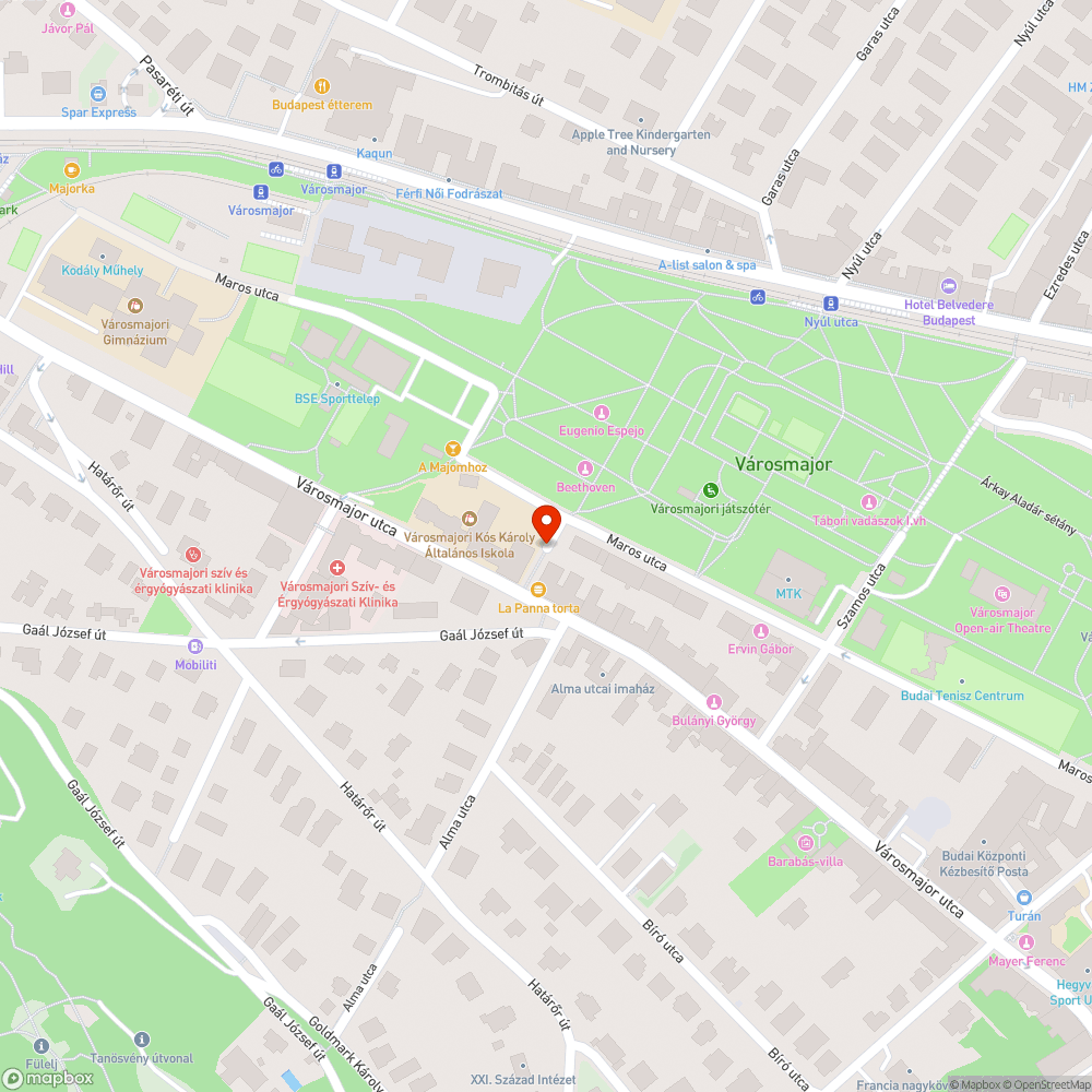 Szétszórt szemét bejelentés helye