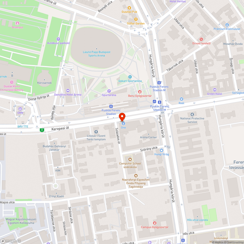 Szemetes gyalogátkelő bejelentés helye