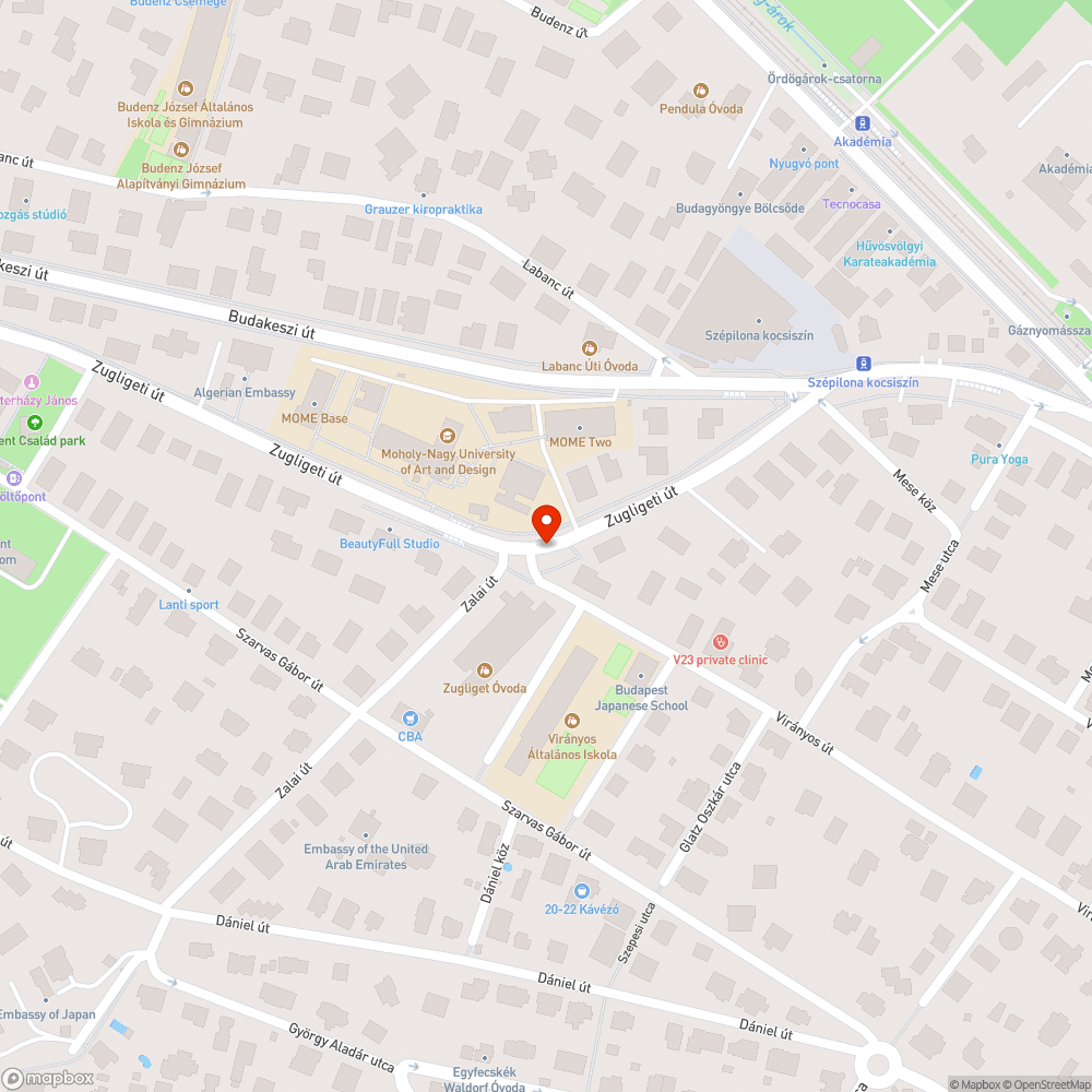 Méteres gaz a Zugligeti úton bejelentés helye