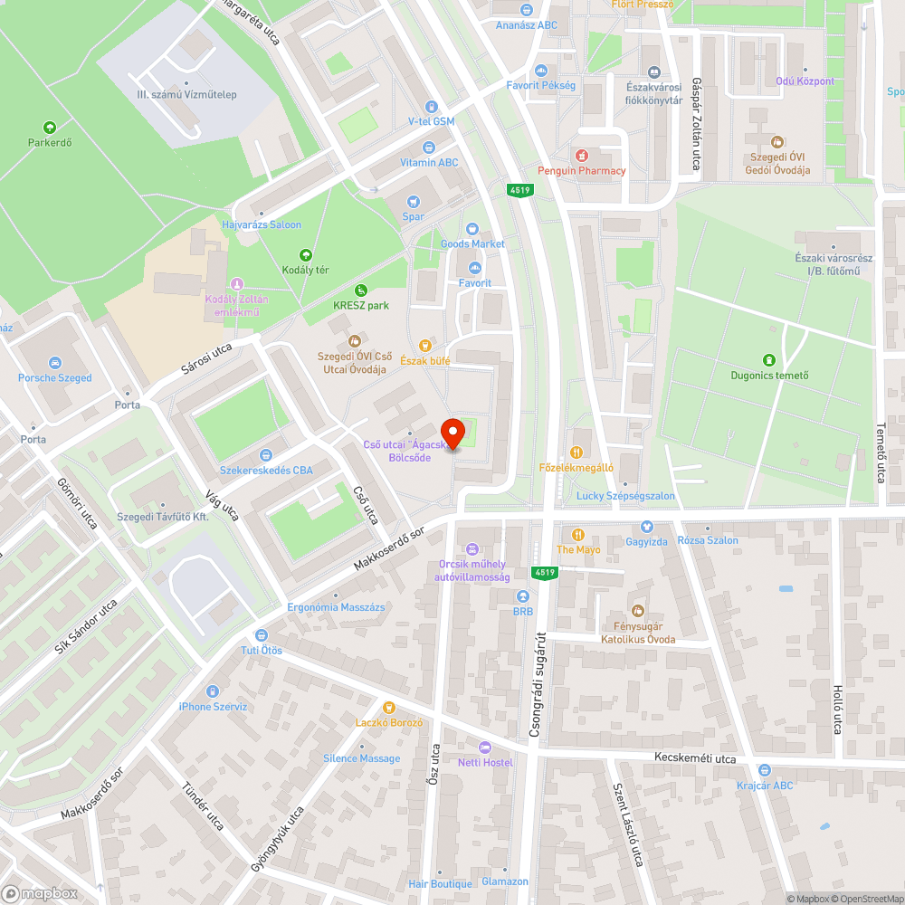 Kivágott fa bejelentés helye