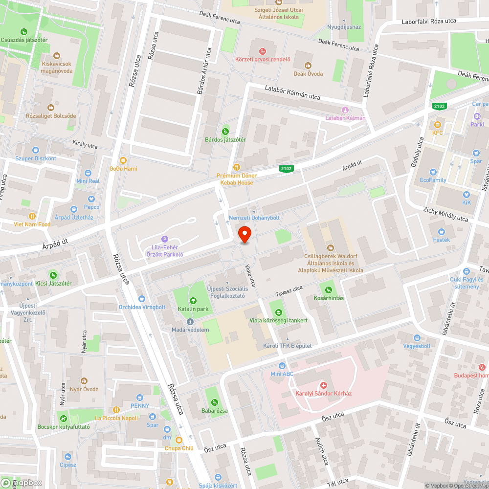 Szeméthalom bejelentés helye