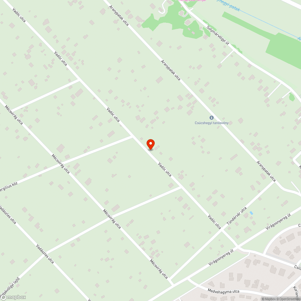 Kátyúkkal teli út bejelentés helye