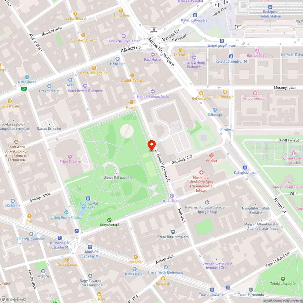 Szemetes parkoló bejelentés helye