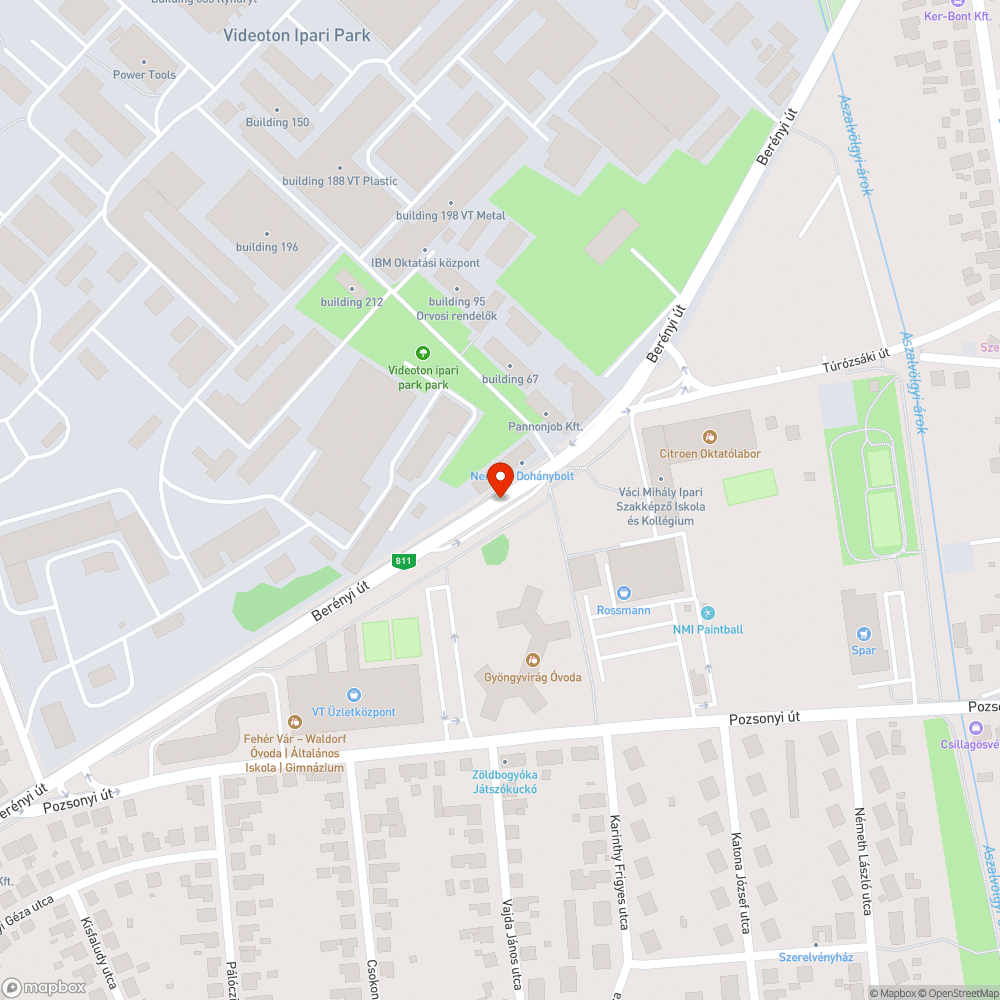 Táblák bejelentés helye