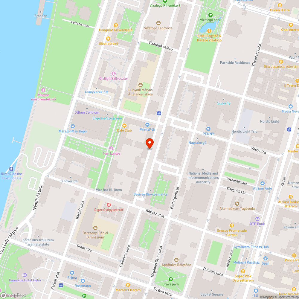 4 kiégett lámpa a Párkány utcában bejelentés helye