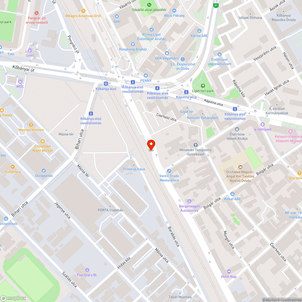 Vaspálya utca útburkolat javítása bejelentés helye