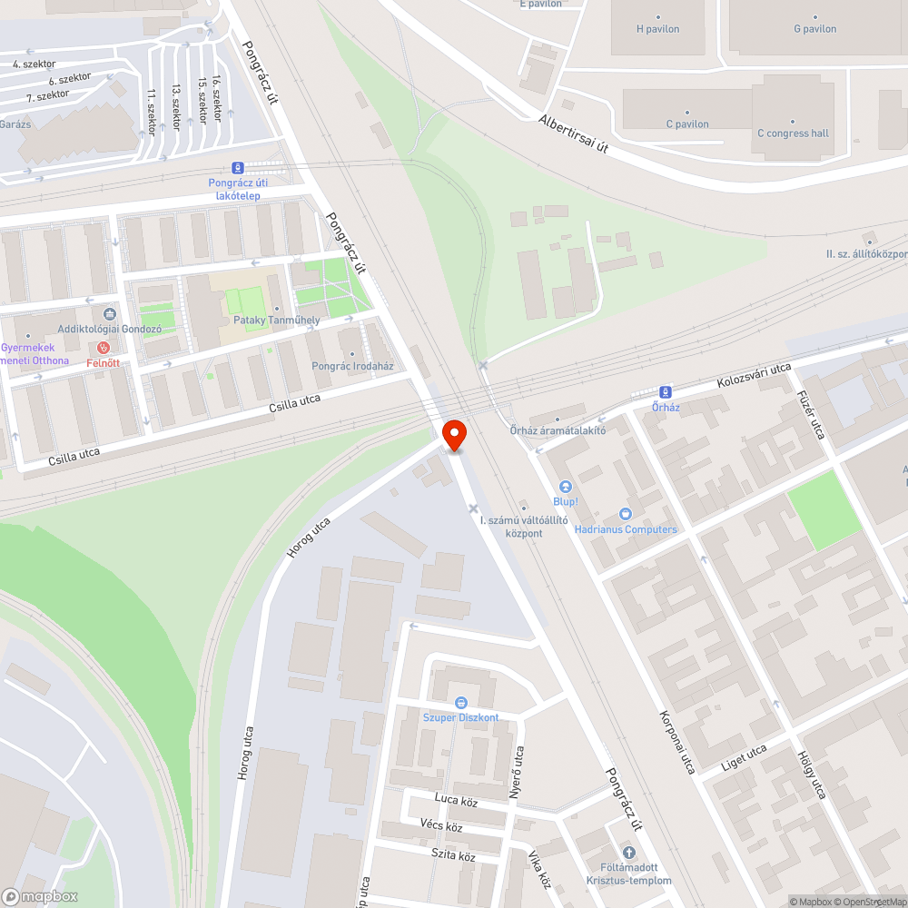Pongrácz út javítása bejelentés helye