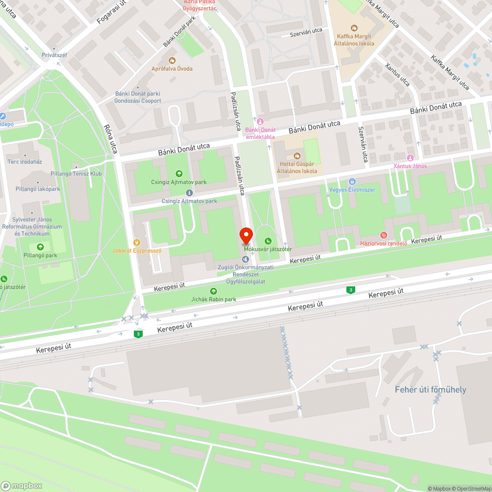 Tárgytalan parkolást korlátozó tábla bejelentés helye