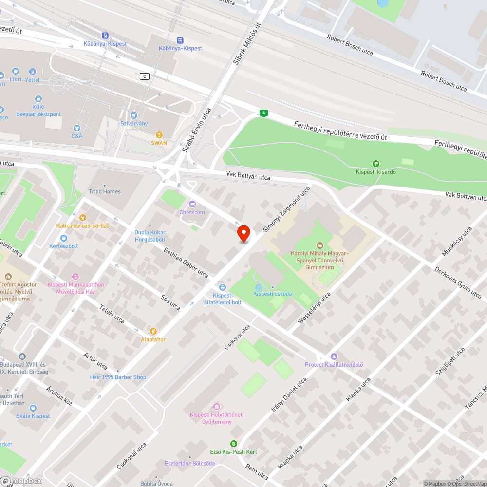 Beszakadt csatornafedél bejelentés helye