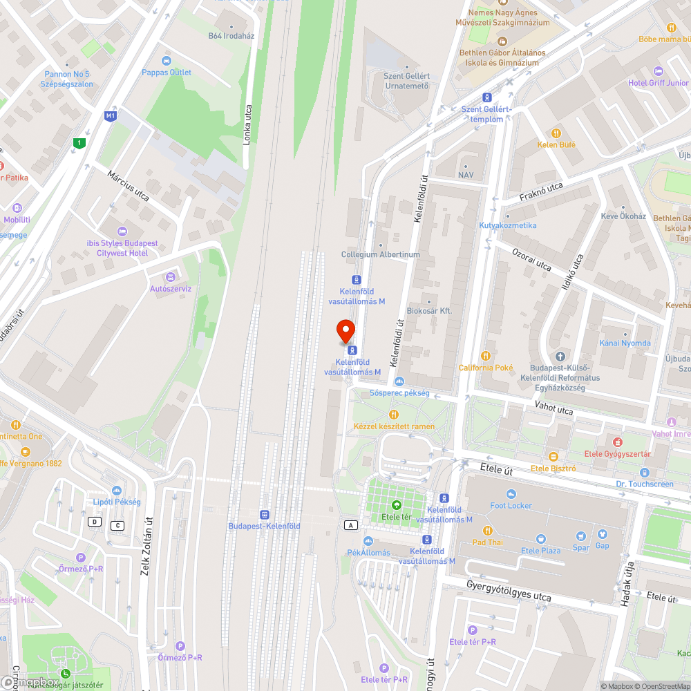 Kelenföld 19/49-es villamosmegálló fűnyírás bejelentés helye