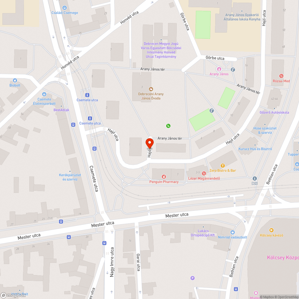 Kátyú bejelentés helye