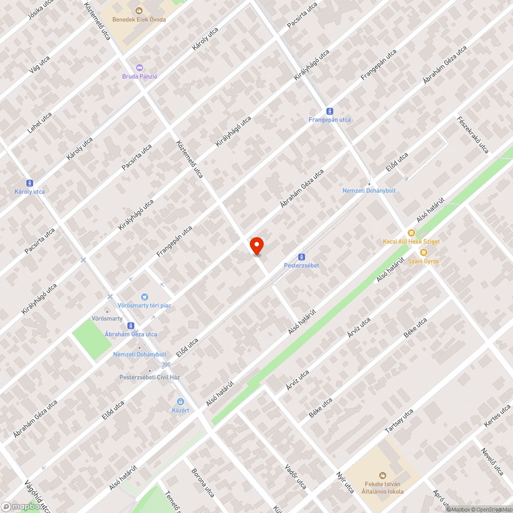 Nyitott T szekrény bejelentés helye